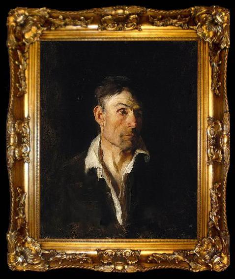 framed  Frank Duveneck Portrait of a Man, ta009-2